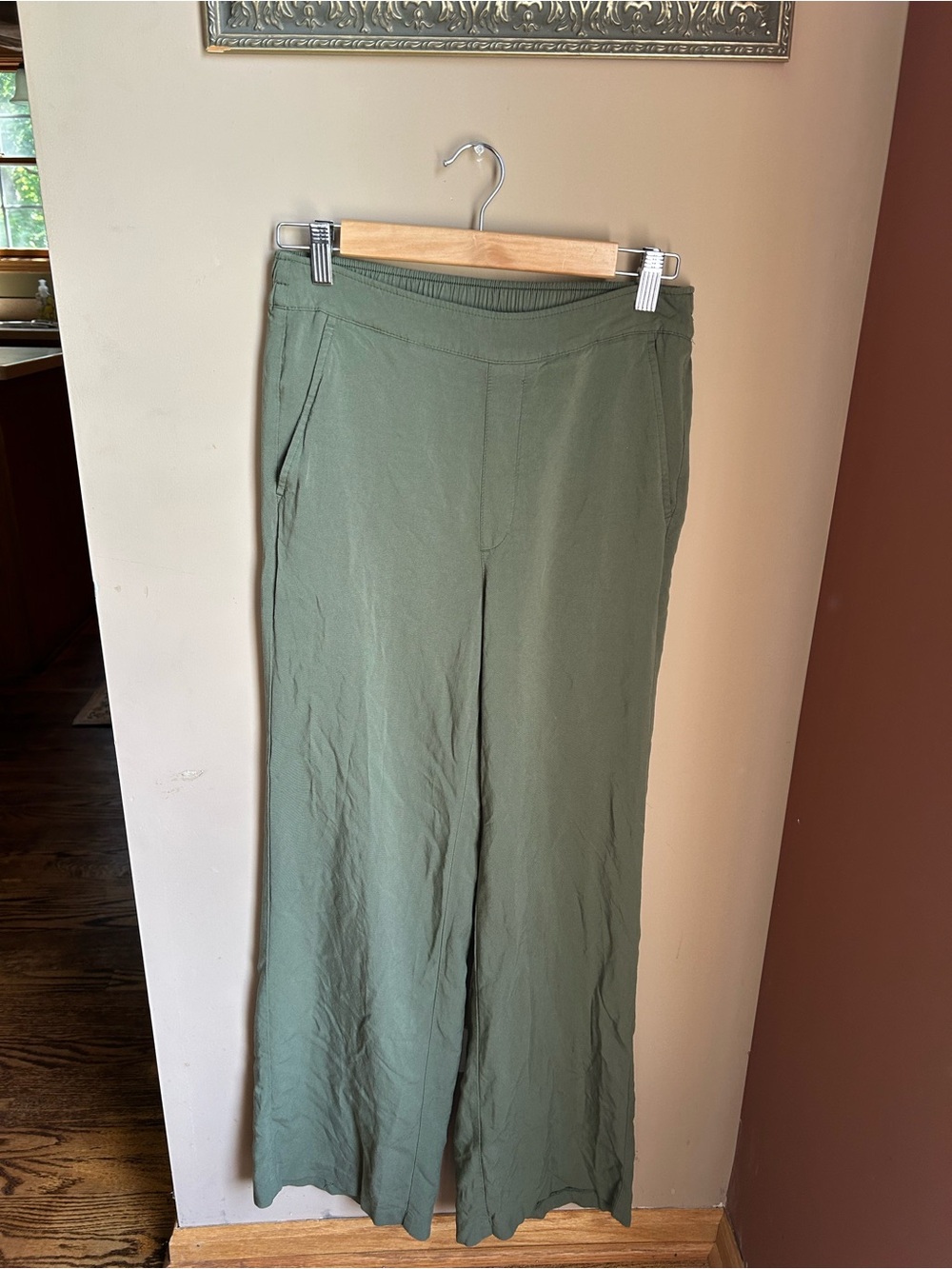 Old Navy Olive Green Wide Leg Playa Pants
